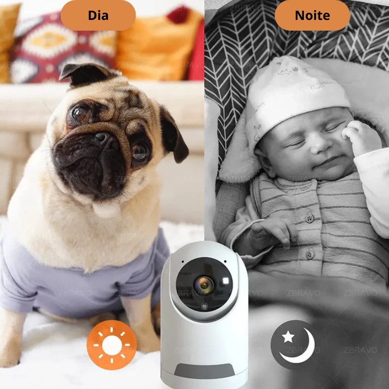 Câmera Wi-Fi Inteligente ICSEE - Mini Câmera Smart com Rastreamento e Visão Colorida