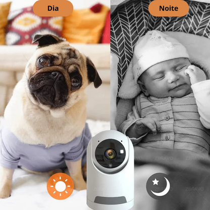 Câmera Wi-Fi Inteligente ICSEE - Mini Câmera Smart com Rastreamento e Visão Colorida