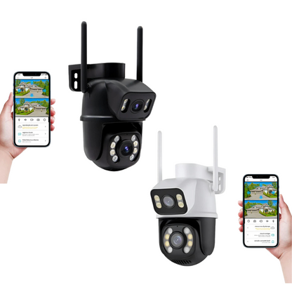 Câmera de segurança 4K Wi-Fi COIBEU

Dupla lente com visão 360° (3MP+3MP)

Detecção humana por IA em tempo real

Áudio bidirecional via app

Monitoramento remoto pelo celular

Visão noturna com LED infravermelho

Movimento panorâmico 355°/90°

Instalação simples com manual incluso

Gravação em cartão TF ou nuvem

Proteção para casas, lojas e escritórios