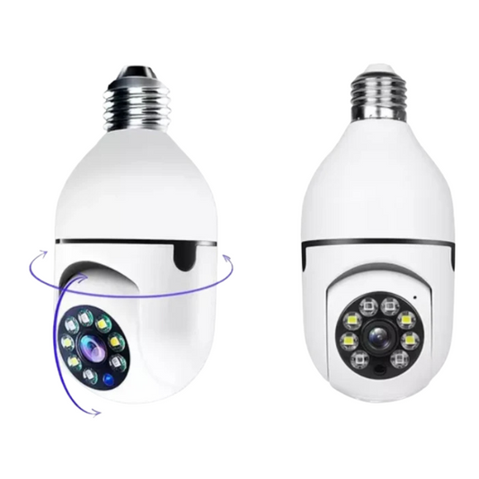 Câmera de segurança 360º inteligente

Câmera lâmpada Wi-Fi Yoosee

Instalação fácil em soquete E27

Visão noturna colorida em Full HD

Áudio bidirecional (fala e escuta)

Detecção automática de movimento

Monitoramento pelo app Yoosee (Android/iOS)

Armazenamento com cartão SD até 128GB

Câmera ideal para casas, apartamentos e escritórios

Proteção completa para família, pets e negócios