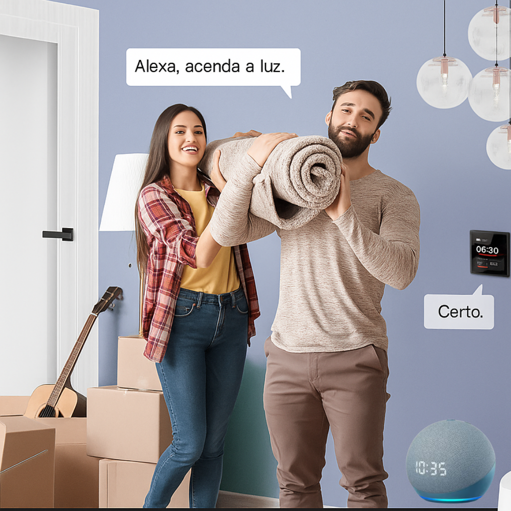 Painel Inteligente Touch 4” - Central Gateway Zigbee e Wi-Fi Alexa